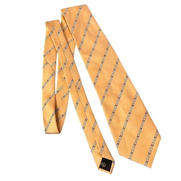 Vintage Louis Vuitton Silk Orange Tie - Picture 1 of 4